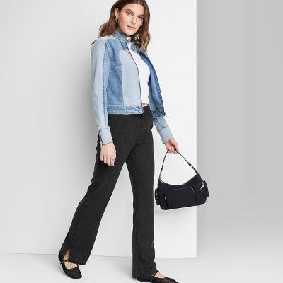 New - Wild Fable Women's Mid Rise Wide Leg Relaxed Linen Pants Wild FableBullseye Deals