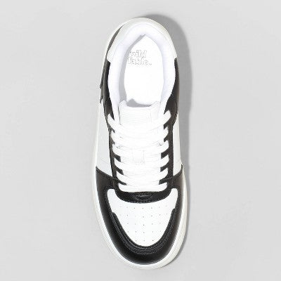 New - Wild Fable Women's Low-Top Casual Lace-Up Faux Leather Sneakers Wild FableBullseye Deals