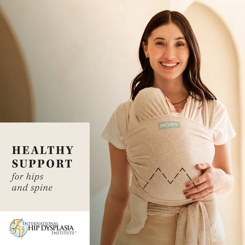 New - Moby Classic Wrap Baby Carrier - Coastal Blooms
