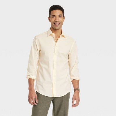 New - Goodfellow & Co Men's Tie Collared Button-Down Dress Shirt Smart Casual Goodfellow & CoBullseye Deals