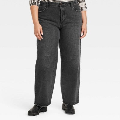 Universal Thread Women's Mid-Rise Baggy Jeans Classic 90's Vintage Straight Fit Universal ThreadBullseye Deals