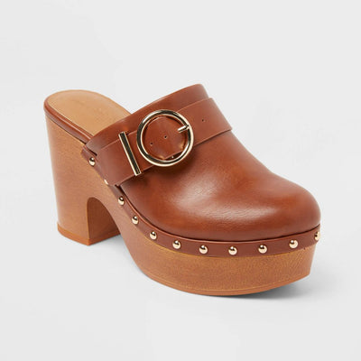 Open Box - Women’s Sedona Heels with Memory Foam Insole – Universal Thread™ Brown 9