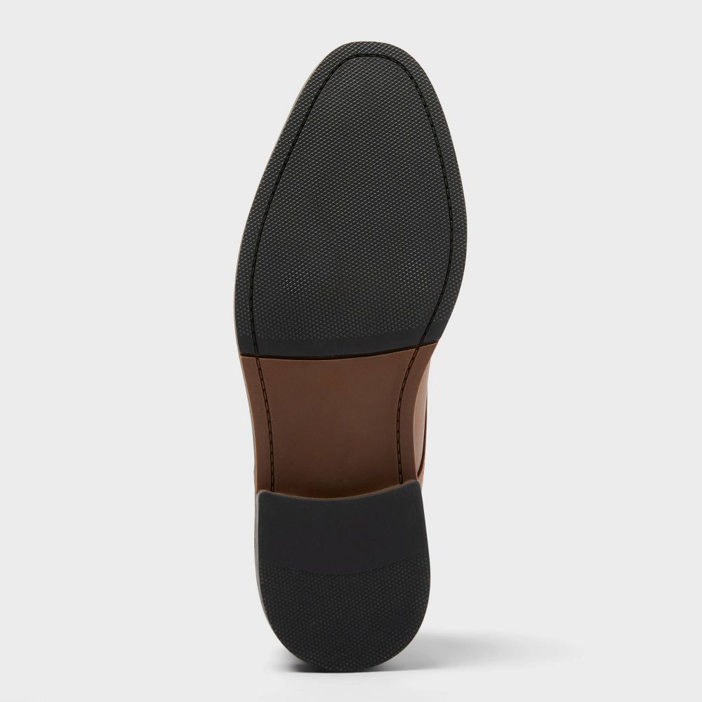 New - Men's Leo Dress Shoes - Goodfellow & Co™ Brown Wide Width 10.5