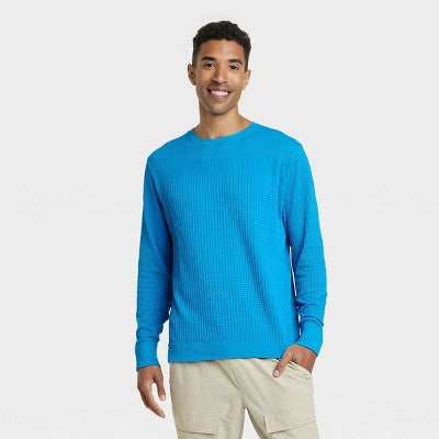 New - All In Motion Men's Pull-On Knit Sweater Seamless Casual Fit All in MotionBullseye Deals