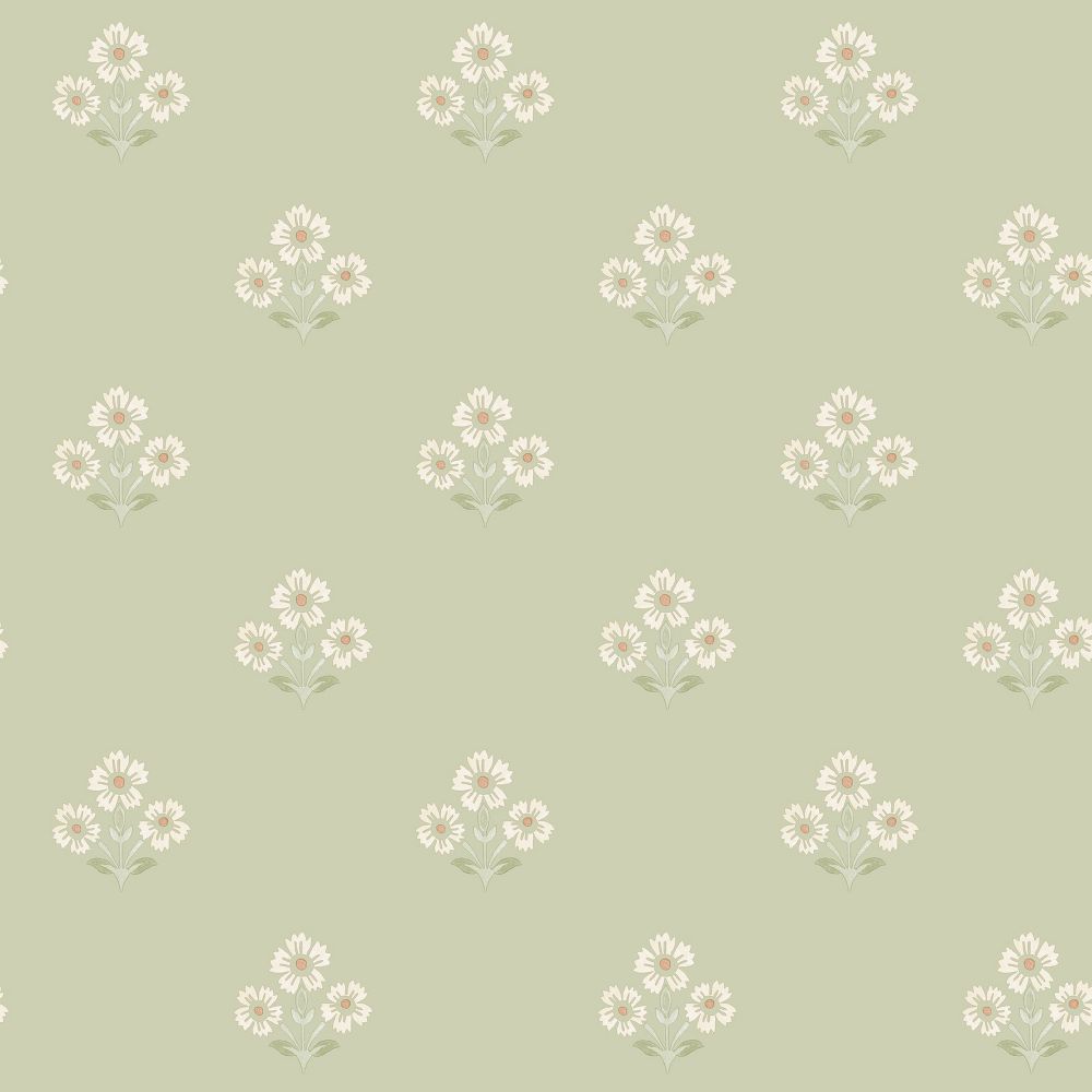 New - Holden Daisy Motif Sage Wallpaper