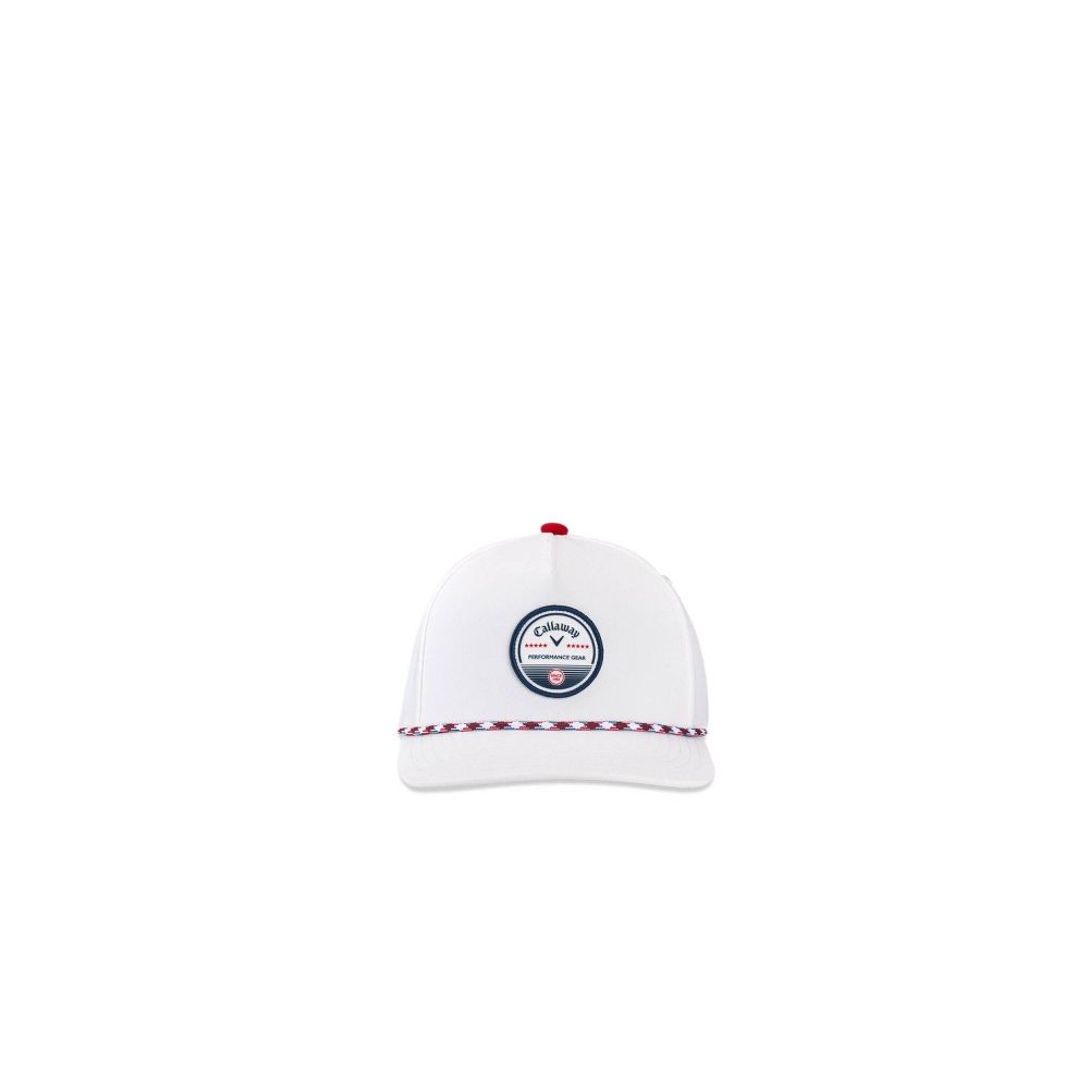 New - Callaway Bogey Free Hat - White/Red/Navy