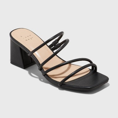 New - A New Day Women's Chunky Block Heel Slip On Mule Sandals A New DayBullseye Deals