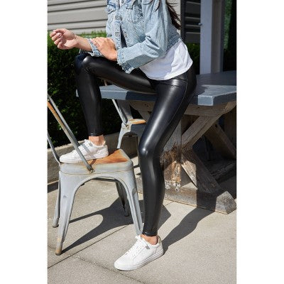 ASSETS by SPANX Womens Plus Regular Skinny Leg Ankle Faux Leather Leggings ASSETS by SPANXBullseye Deals