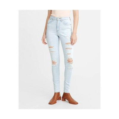 Levi's Women's 721 High Rise Skinny Leg Tailored Distressed Jeans Mid-Stretch Denim Levi'sBullseye Deals
