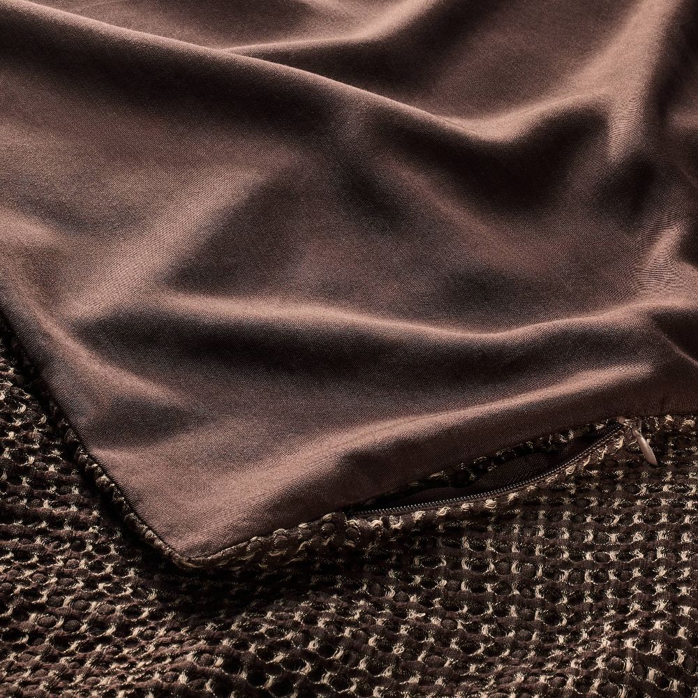 New - King Textured Waffle Pillow Sham Dark Fig - Casaluna™