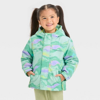 New - Cat & Jack Infant Kids Zip-Up Winter Puffer Windbreaker 3-In-1 Jacket Cat & JackBullseye Deals