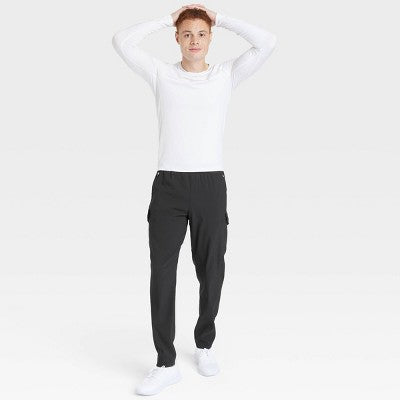 Open Box - All In Motion Men's DWR Water Resistant Cargo Pants Midweight Loose Fit All in MotionBullseye Deals