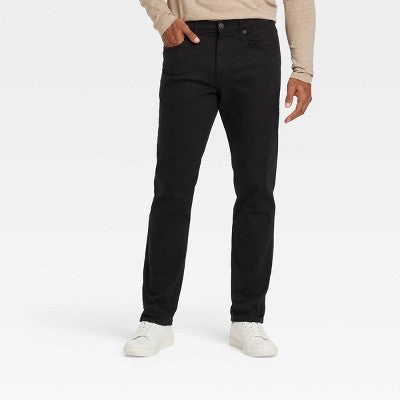 New - Goodfellow & Co Men's Mid Rise Athletic Fit Relaxed Leg Ankle Jeans Midweight Goodfellow & CoBullseye Deals
