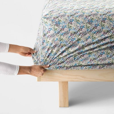 New - Threshold 400 Thread Count Cotton Sateen 4-Piece Sheet Set Deep Pocket ThresholdBullseye Deals