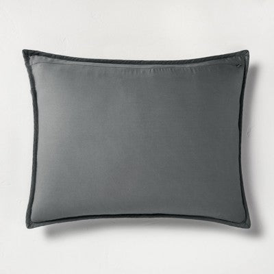 New - Casaluna Pillow Sham Linen-Blend OEKO-TEX Quilted CasalunaBullseye Deals