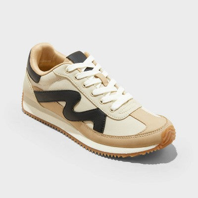 New - Universal Thread Women's Low Top Faux Leather Lace Up Sneakers Memory Foam Universal ThreadBullseye Deals