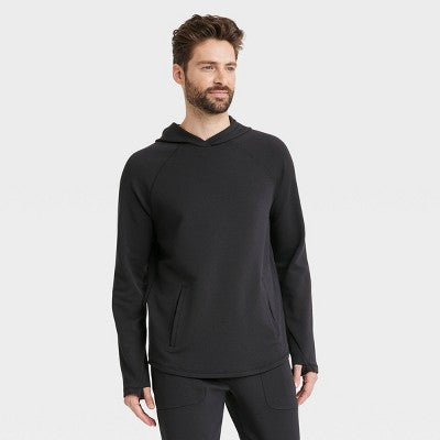 New - All In Motion Men's Pullover Hooded Waffle Knit Hoodie Athletic Fit All in MotionBullseye Deals