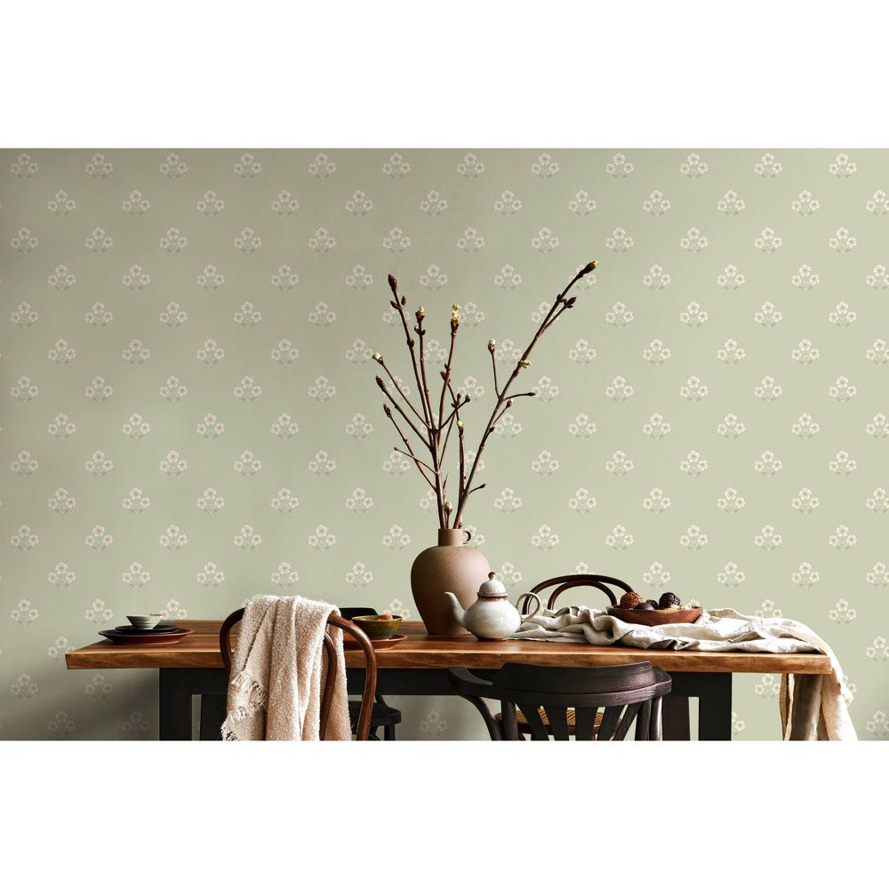 New - Holden Daisy Motif Sage Wallpaper