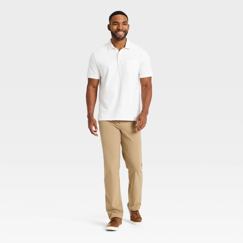 New - Men's Slim Straight Fit Five Pocket Pants - Goodfellow & Co™ Tan 32x30