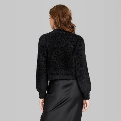 New - Wild Fable Women's Plus Pullover Heavyweight Fuzzy Boxy Silhouette Wild FableBullseye Deals