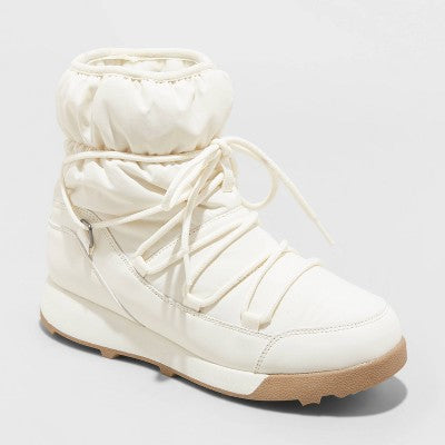 New - All In Motion Women's Lace-Up Ankle Winter Boots Water-Repellent All in MotionBullseye Deals