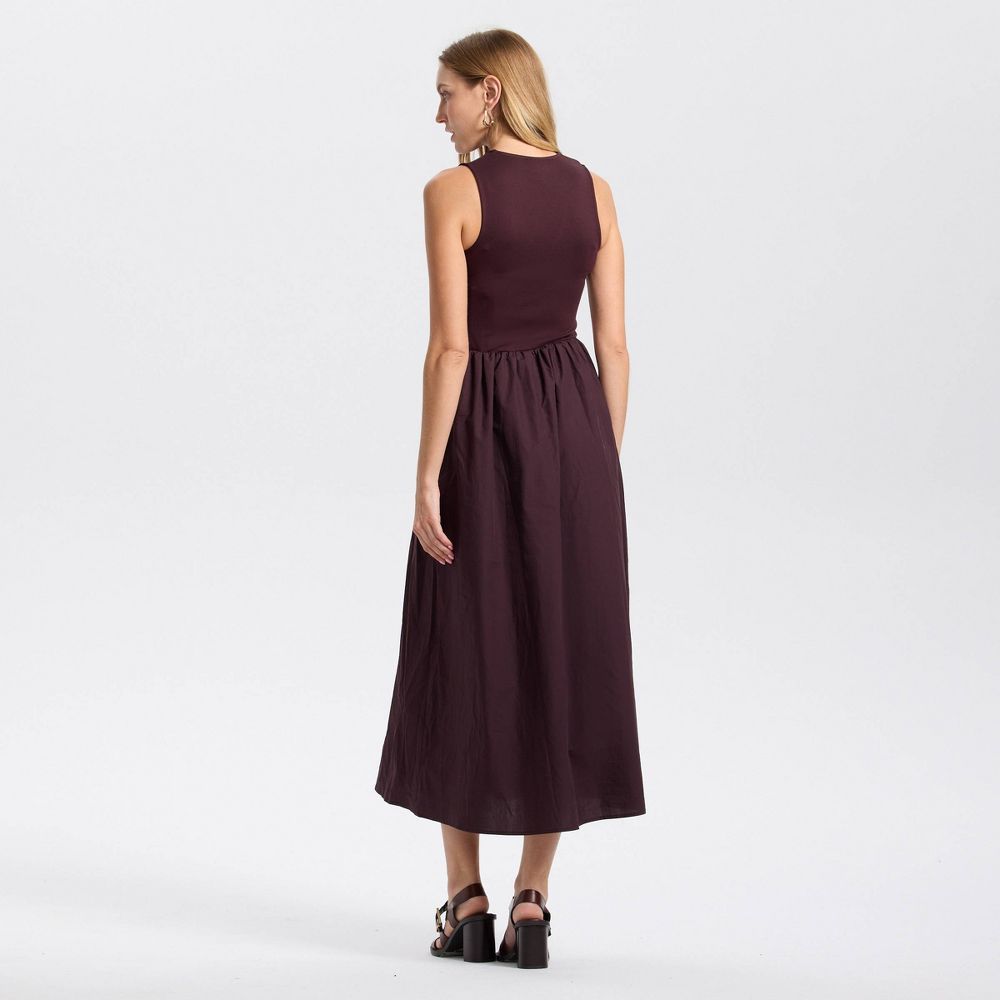 New - Women's Midi A-Line Dress - A New Day™ Dark Purple XXL