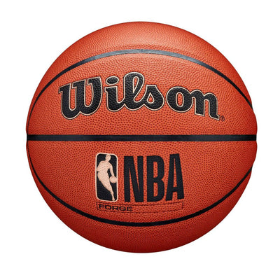 Open Box - Wilson NBA Forge S6 Basketball - Brown: Size 6, Indoor Outdoor Use