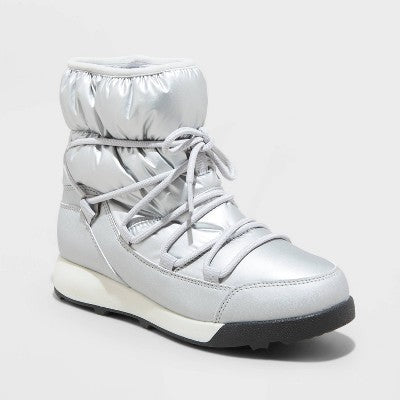 New - All In Motion Women's Lace-Up Ankle Winter Boots Water-Repellent All in MotionBullseye Deals