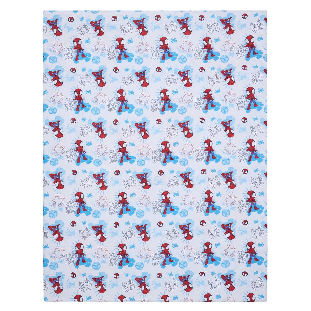 New - 4pc Toddler Spidey and His Amazing Friends Reversible Bed Set