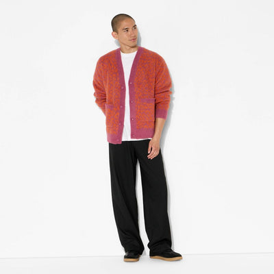 New - Men's Oversized Cardigan Sweater - Original Use™ Berry Print M