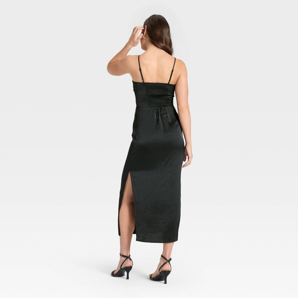 New - Women's Column Slip Maxi Dress - A New Day™ Black L
