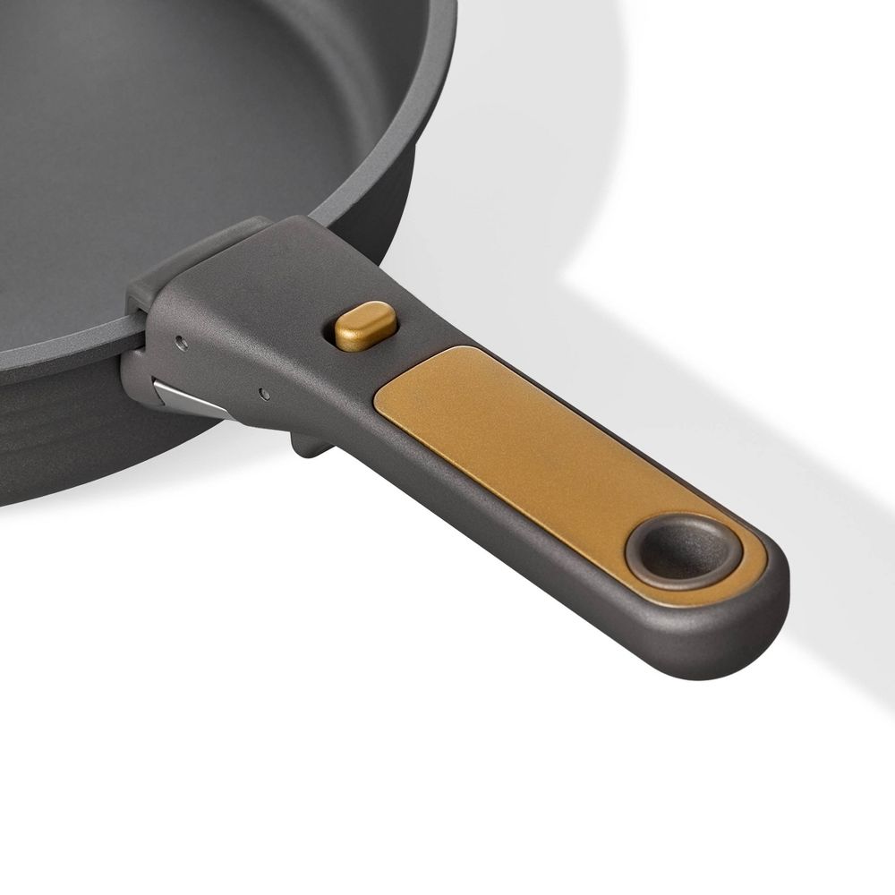 New - Carote 10pc Nonstick Cookware Set with Detachable Handle Black