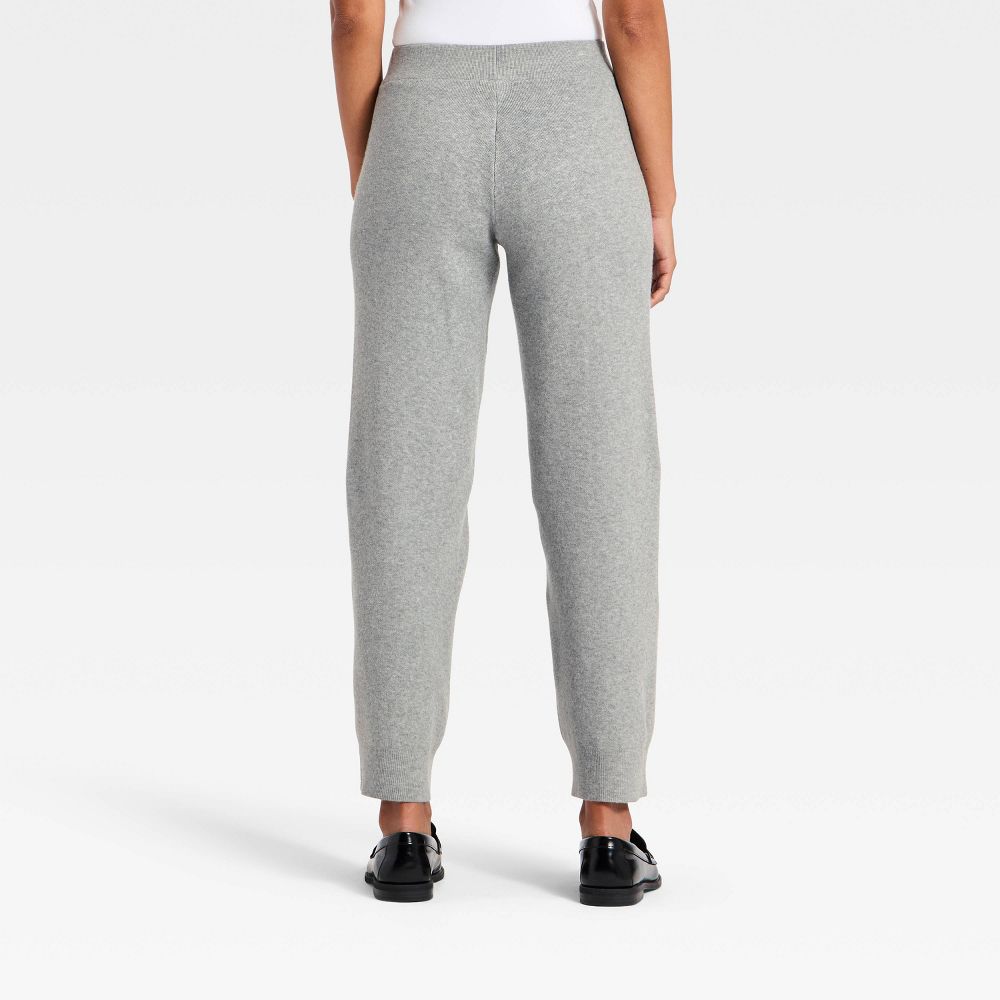 New - Women's Wide Leg Sweater Pants - A New Day™ Heather Gray S