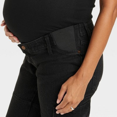 New - Isabel Maternity by Ingrid & Mid Rise Straight Fit Full Straight-Leg Jeans Isabel Maternity by Ingrid & IsabelBullseye Deals