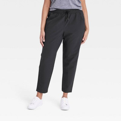 New - All In Motion Women's Stretch Woven High-Rise Tapered Pants Jogger UPF 50+ All In MotionBullseye Deals