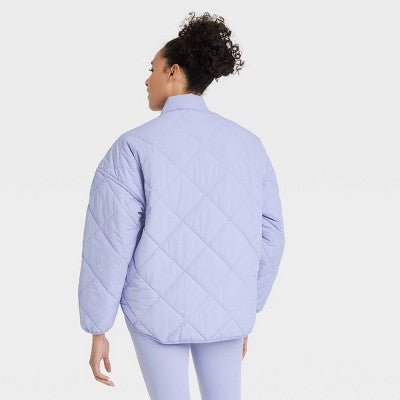 New - All In Motion Women's Zip-Up Winter Lightweight Puffer Jacket Relaxed Fit All In MotionBullseye Deals