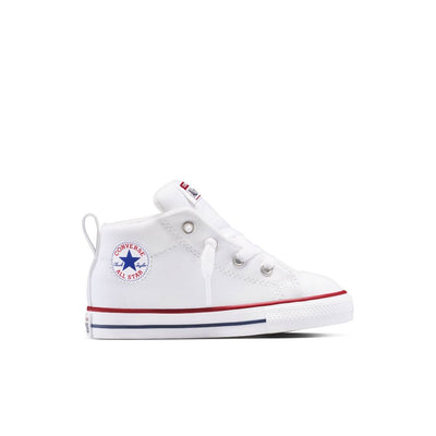 New - Converse Toddler Street Mid Top Sneakers - White 5T