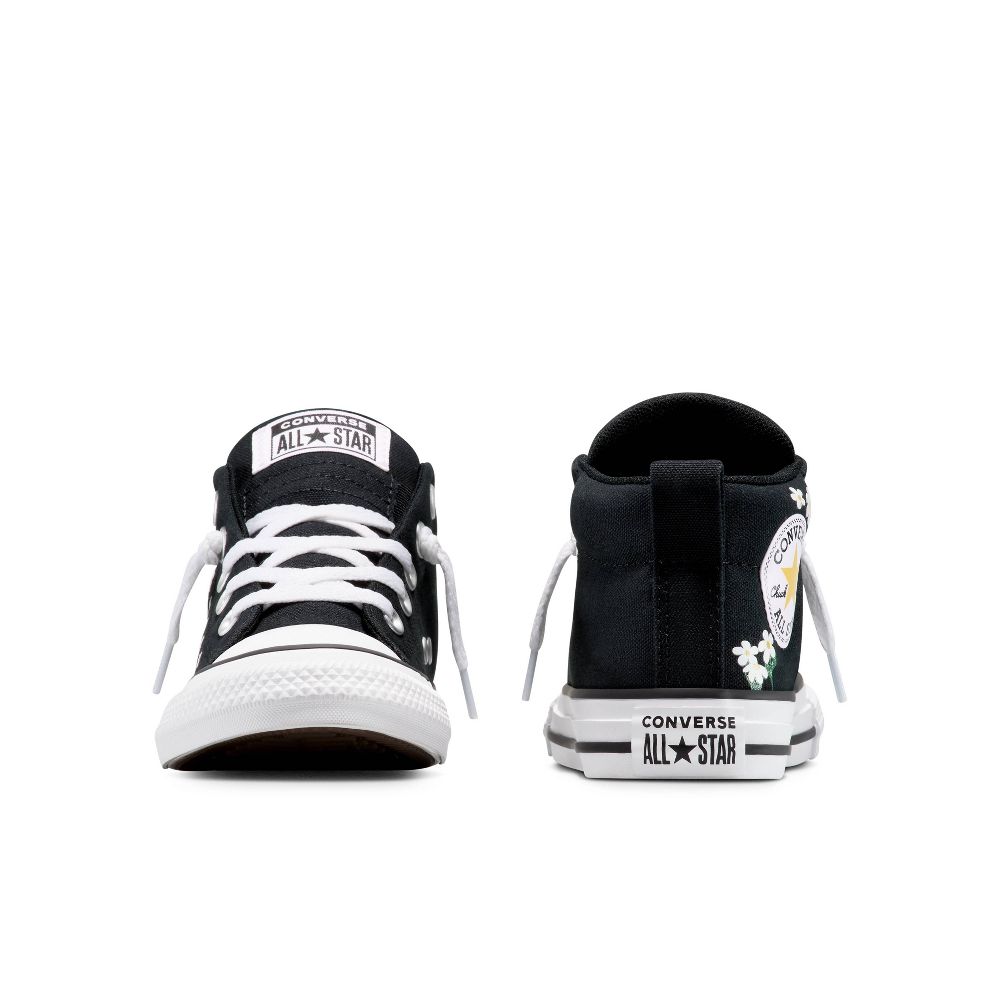 New - Converse Toddler Street Mid Top Sneakers - Black 6T