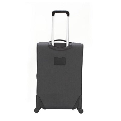 Skyline 24" Medium Checked Softside Luggage Spinner Suitcase Zip Closure SkylineBullseye Deals
