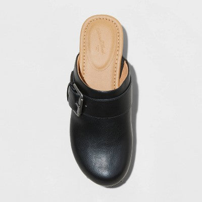 New - Universal Thread Women's 2" Chunky Block Low Heel Slip On Clogs Memory Foam Universal ThreadBullseye Deals