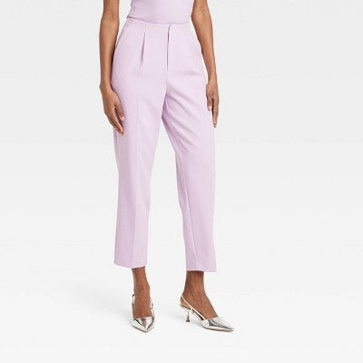 New - A New Day Women's Tapered High Rise Ankle Length Tailored Trousers A New DayBullseye Deals