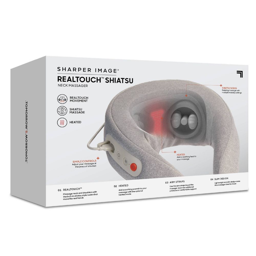 New - Sharper Image Realtouch Shiatsu Neck Body Massager