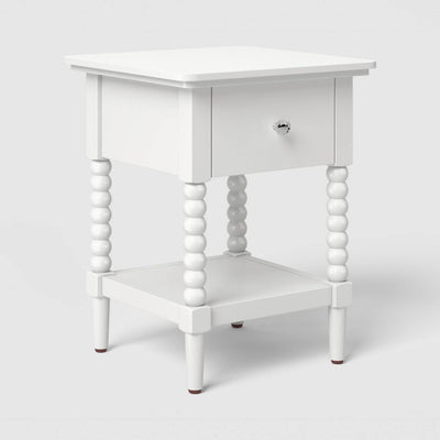 New - Traditional Kids' Nightstand Table White - Pillowfort™