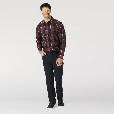 New - Wrangler Men's Straight Fit Full Performance Pants UPF 50 Moisture Wicking WranglerBullseye Deals