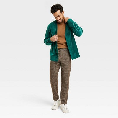New - Houston White Adult Unisex Button Down Velour Cardigan Luxurious Houston WhiteBullseye Deals