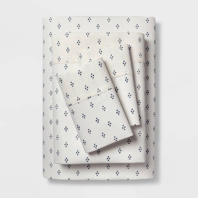 Open Box - 400 Thread Count Printed Pattern Performance Sheet Set - Threshold ThresholdBullseye Deals