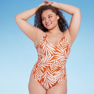 New - Shade & Shore Women's Bead One Piece Swimsuit Knot Detail Swimwear Shade & ShoreBullseye Deals