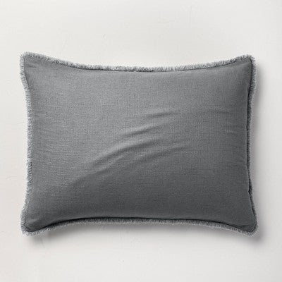 New - Casaluna 1-Piece Pillow Sham Linen-Blend OEKO-TEX Soft Feel CasalunaBullseye Deals