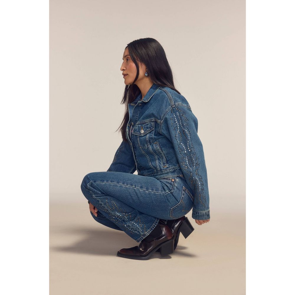 Open Box - Levi's® Women's Shrunken 90's Trucker Jacket - Solargenic S