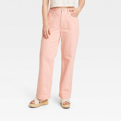 Universal Thread Women's High Waisted Wide Leg Cropped High-Rise Jeans Universal ThreadBullseye Deals